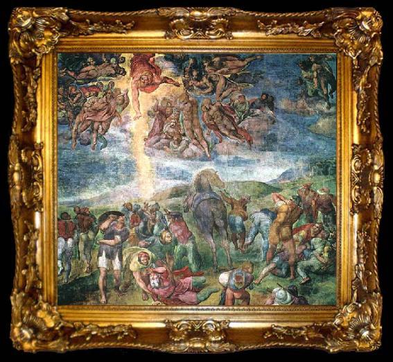 framed  Michelangelo Buonarroti The Conversion of Saul, ta009-2